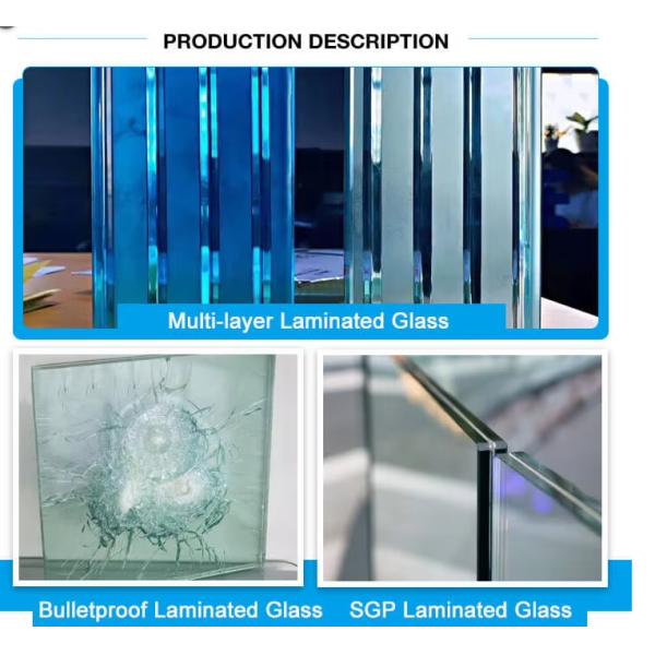 ltra Clear SGP PVB Tempered Laminated Glass 8mm 10mm 12mm Safety Panel CE SGCC Certified Swimming Pool Treads