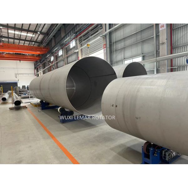 60T Adjustable Welding Rotator Heavy Duty  Polyurethane Roller For Pipe Cylinder Welding