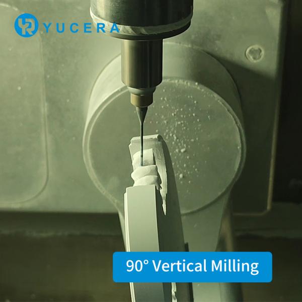 Yucera Compact Mini CNC Milling Machine Dental Lab 5 Axis CAD CAM Zirconia Metal Crowns Manufacturing
