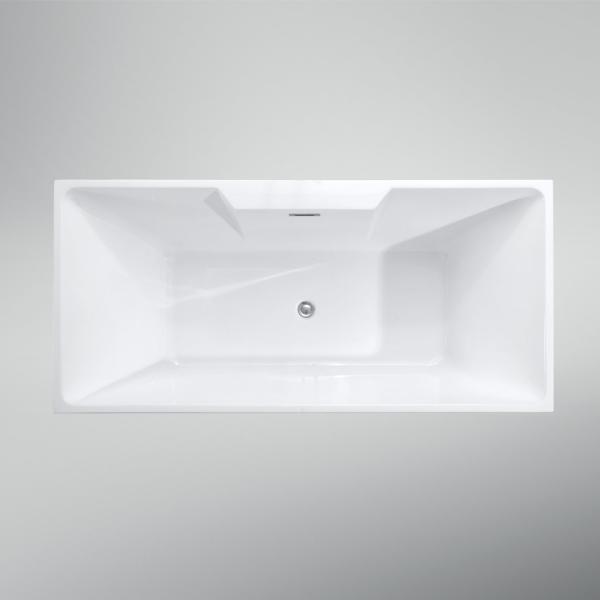 Customized Hand Control Popular Design Luxury Acrylic Freestanding Bathtub Narrow Rim
