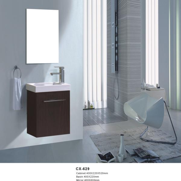 40cm Wide Pvc Bathroom Vanity With Sink Wall Mounted Modern Style