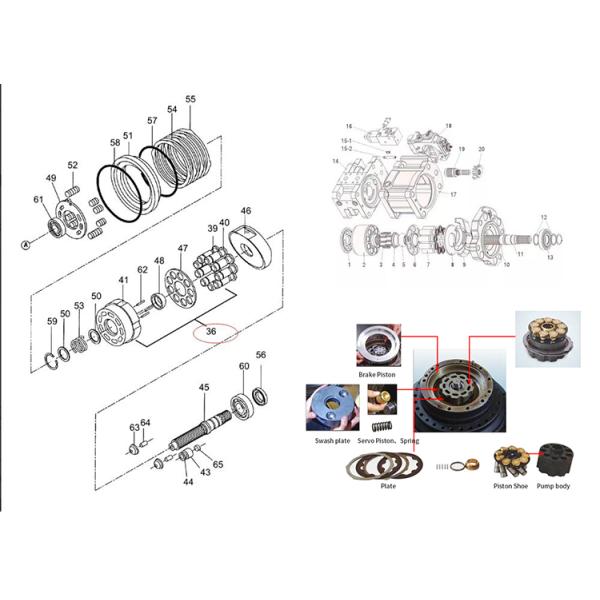 Star Zebra K3V112DT Excavator Main Hydraulic Pump Rebuilt Repair Air/Express/Sea Shipment Kawasaki Parts for Excavator