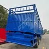 Feichi Brand 2 Axles Dry Bulk Cargo Railing Semi-Trailer Transport Bags of Cocoa Animal Transport Fence/Stake Semi Trailer