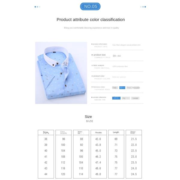 Polyester Fiber Men's Summer Floral Print Short-Sleeved Shirt Casual and Youth Design