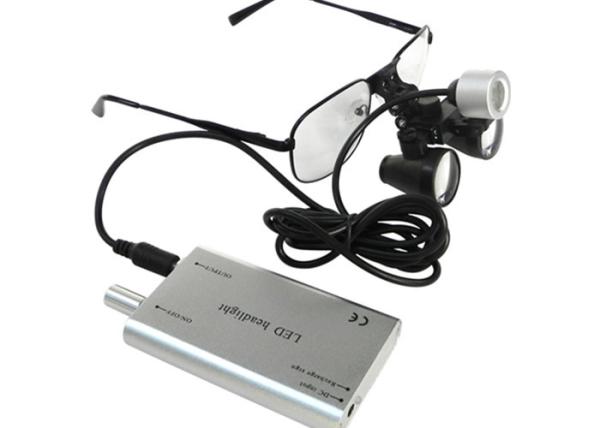 Dental 2.5X Surgical Binocular Medical Magnification Loupes with led light