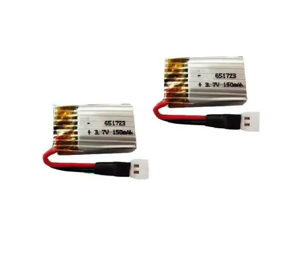 Baterias de lítio-polímero 651723 3.7v 150mah 170mah Bateria Lipo KC UL1642 IEC62133 Drones Mini RC Helicóptero