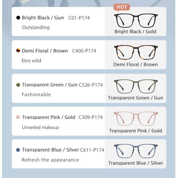 Пользовательские оптические комбинированные очки с логотипом Блокировка синего света