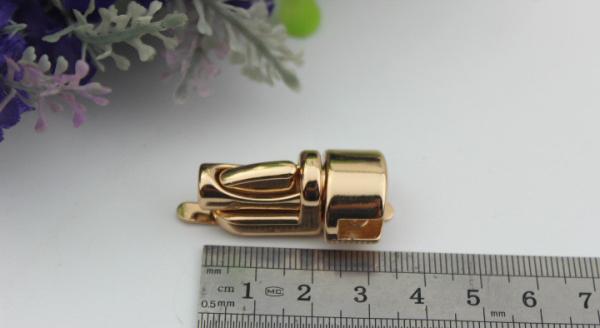 OEM factory nickel free zinc alloy hanging brush anti brass plating metal bag press push button lock