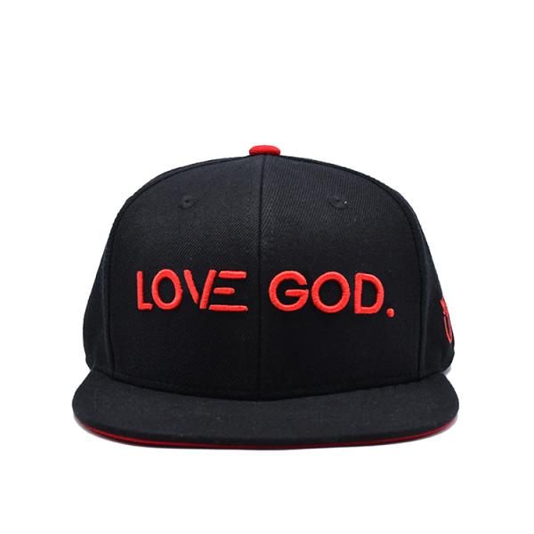 Snapback Hat in Adjustable Sizes With 3D Embroidery Logo And inner tape printing Woven Label