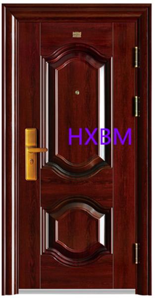 Portas de aço exteriores da segurança da entrada principal roubo de madeira da cor do anti para a casa luxuosa