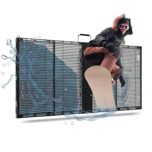 Full Color Glass LED Display With 800cd High Brightness And 100000 Hours Lifespan