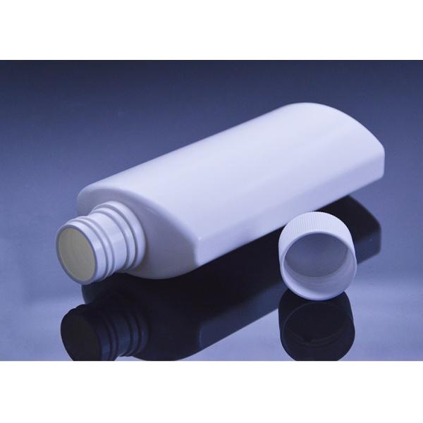 Hot Stamping 250ml HDPE Mouthwash White Bottle