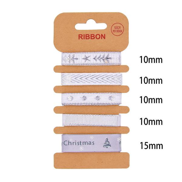 ОДМ полиэстерная лента 2 мм 10 мм 15 мм Рождественская подарочная лента