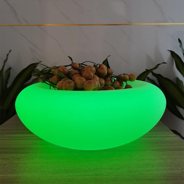 SMD 5050 LED Fruit Bowl Rechargeable 16 Color Changes For Party