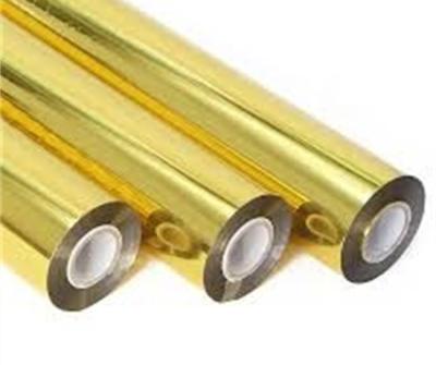 Metalized PET Plastic Sheet Roll Golden For Thermoforming 400MM