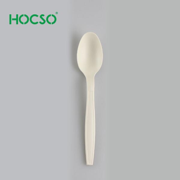 PLA cornstarch 7 Disposable Cutlery Spoon 1000pcs per box for Canteens Caterers