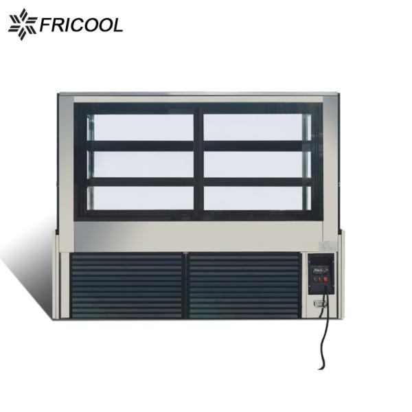 10 CU.FT Square Refrigerated Bakery Display Case Pastry Case 3 Shelves