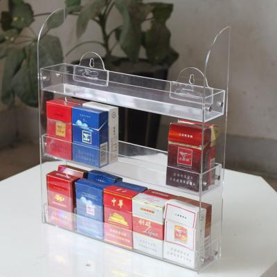 Acrylic cigarette case double-layer multi grid data display rack file advertising rack