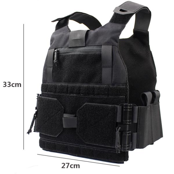 Lightweight Quick Release Military Tactical Vest With Front And Rear EVA Guards