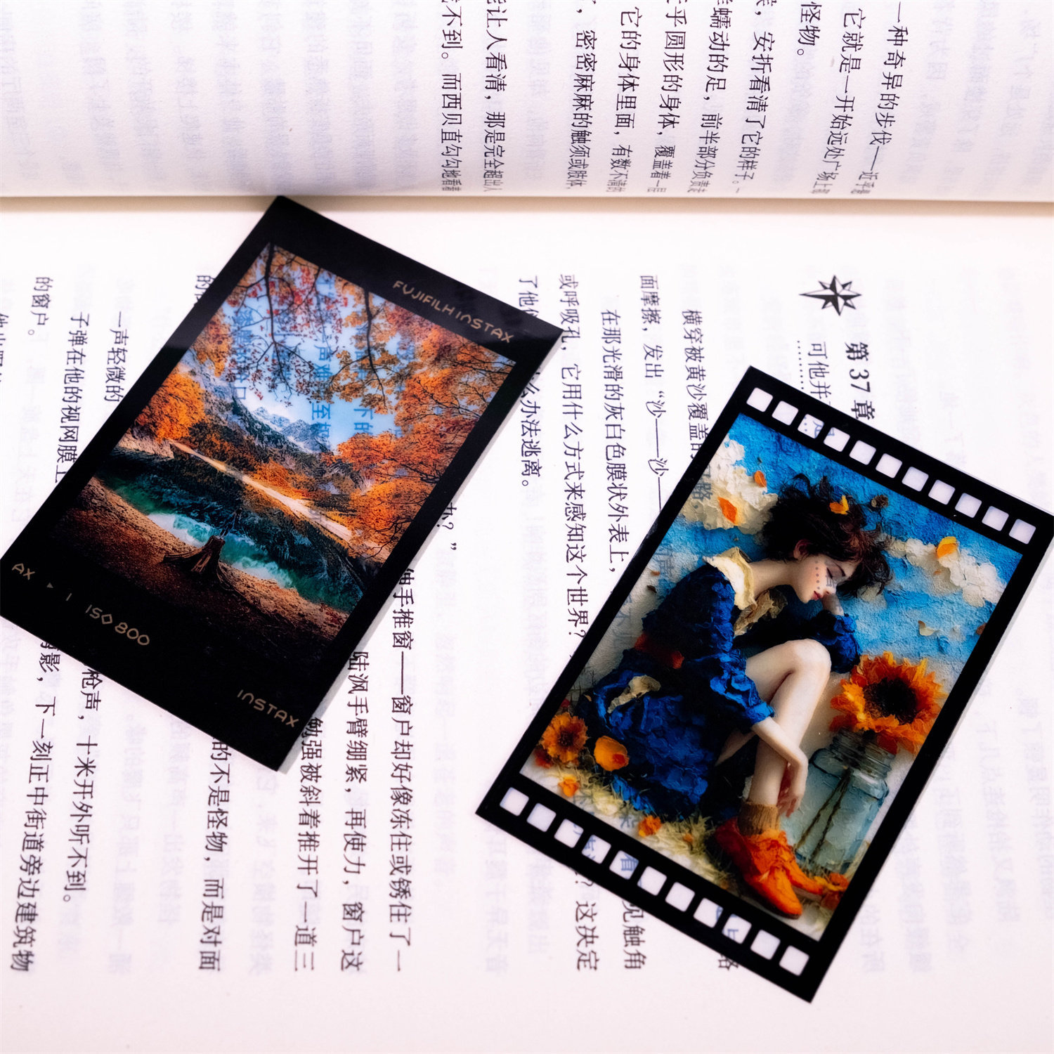 Custom Retro Light And Shadow Film Strip PET Transparent Cards