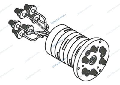 6 Channels Coaxial Radio Frequency Rotary Joint With DC-3GHz And SMA-f