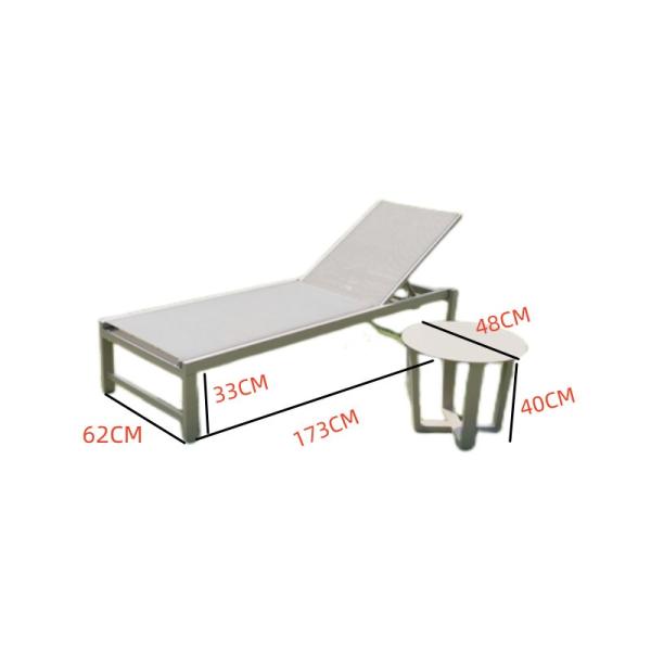 Upgrade Your Beach and Pool Experience with this Metal Outdoor Patio Wave Chaise Lounger