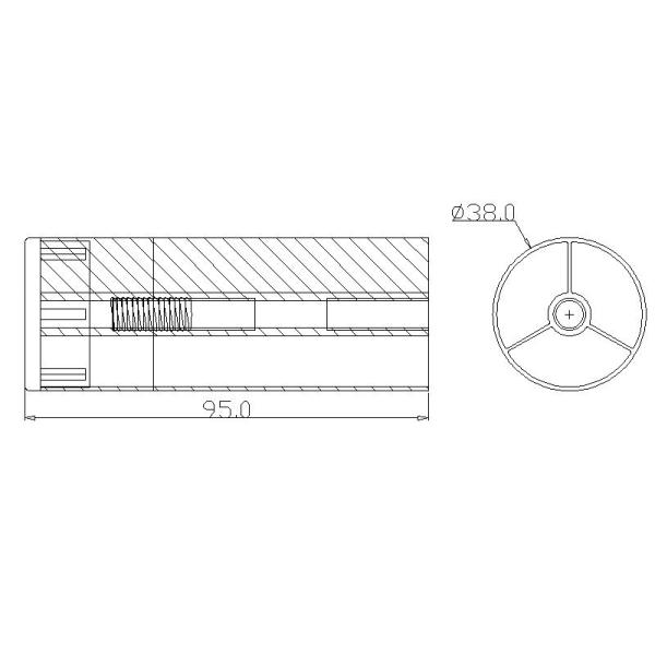 Pintura de plata de aluminio helado brillante pilar cilíndrico para muebles sofá silla