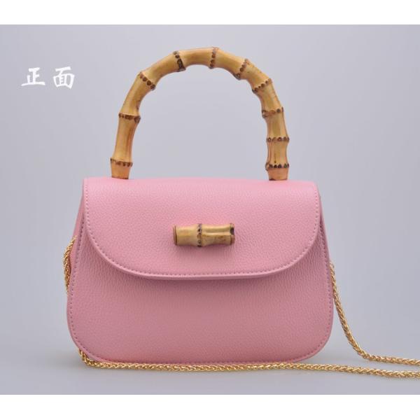 European and American fashion female summer new bamboo bag embossed PU chain shoulder diagonal package