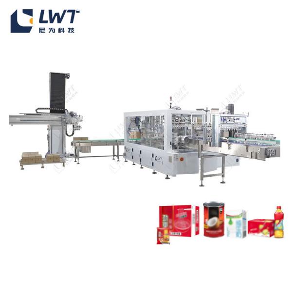 36000BPH Boxed Juice Packaging Production Line Automatic