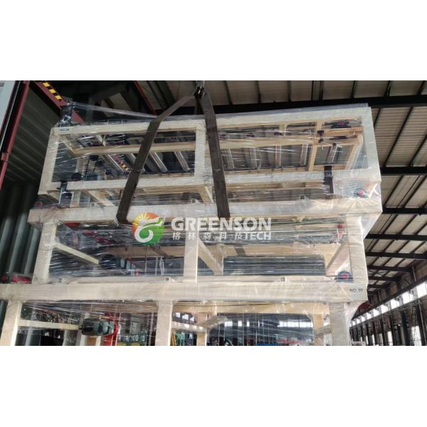 PVC Coated Gypsum Board Machine with 1300mm Effective Laminating Width, 2-15m/min Adjustable Speed and PLC System Electric Control for Gypsum Ceiling Tile Production Line