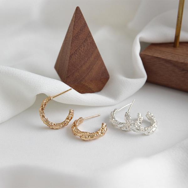 Lanciashow 925 Sterling Silver Jewellery Simple Interweave Twisted Hoop Earrings For Girls