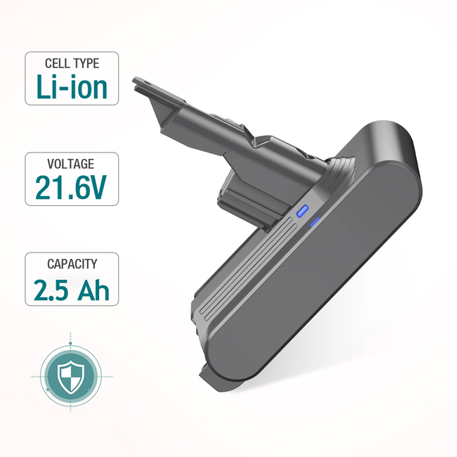 18650 литий-ионный аккумулятор замены 2500mAh батареи 21.6V 2.5AH Dyson V7