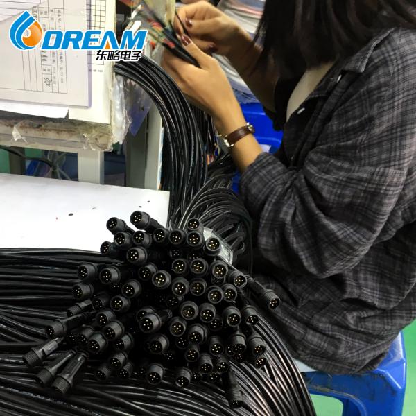 DREAM START LED Deck Light Extension Cable Wire With Male And Female M10 5pin Connector