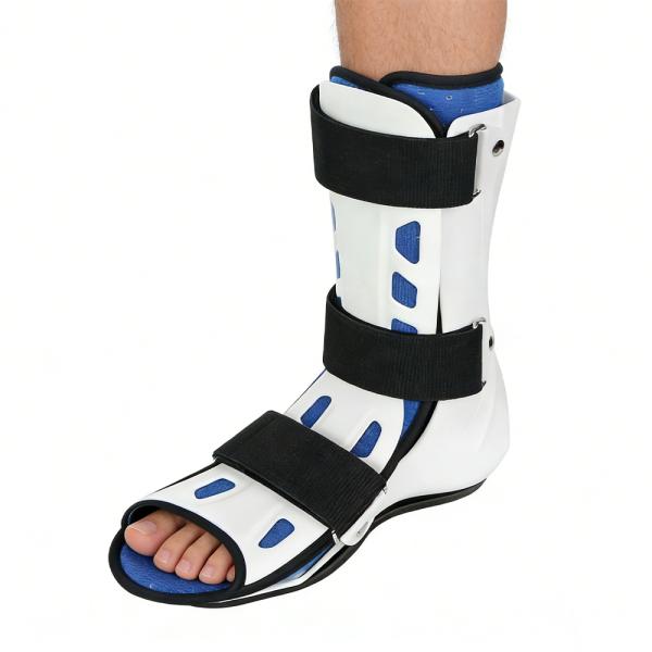 Adjustable AFO Ankle Brace Breathable Ankle Support Splint with Anti-Slip Sole for Sprained Ankle, Injury Recovery & Joint Pain Relief