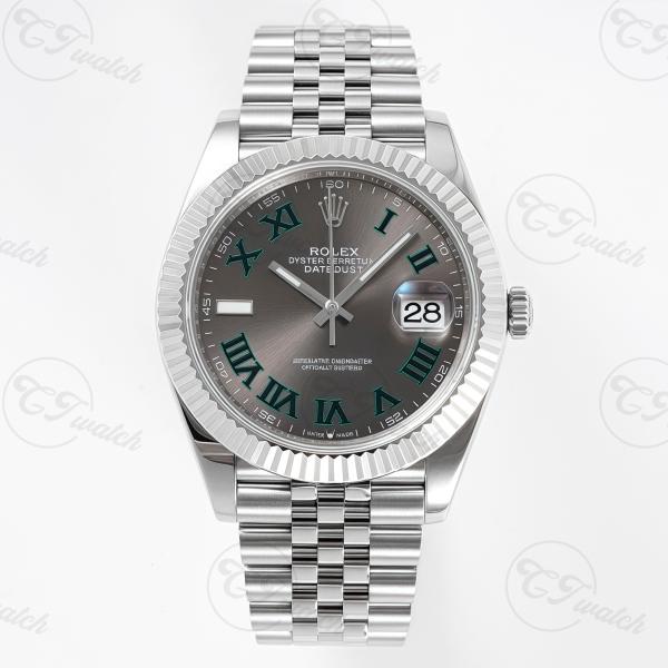 Green Roman Luxury Rolex Watch Date Just M126334 Super Clone Watch 41MM Movement 3235