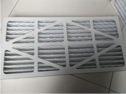 Aluminum Plate 400V 415V Frame Air Filters Galvanized Folding Air Filter