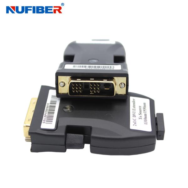 Mini Type DVI to Fiber Extender 1080P 2 Core 1000m LC DC 5V 1A