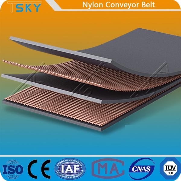 Correia de borracha do transporte de nylon da tela NN500 da lona