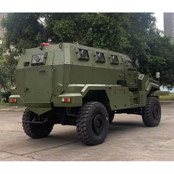7100 мм × 2600 мм × 2800 мм Военные бронированные машины Баллистическая и взрывная защита полный рабочий день Четырехколесный привод