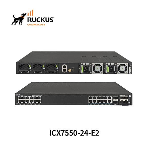 Advanced Ruckus Icx7550-24-E2 Switch with 24 Ports for Seamless Connectivity