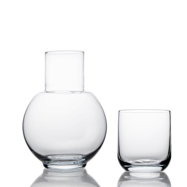 China Manufacture Transparent Lead Free Crystal High Quality Handblown Carafe Set