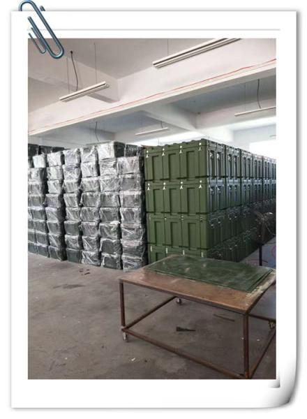 Anti Fall 850mm Military Box Rotational Moulding Military Case Green
