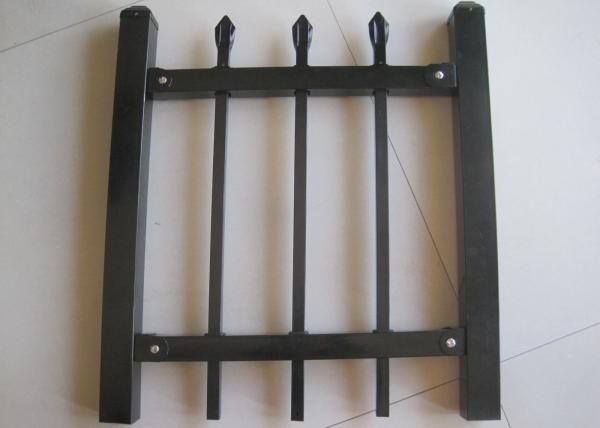 Protection Wrought Steel Fencing , Residential Steel Tubular Fence