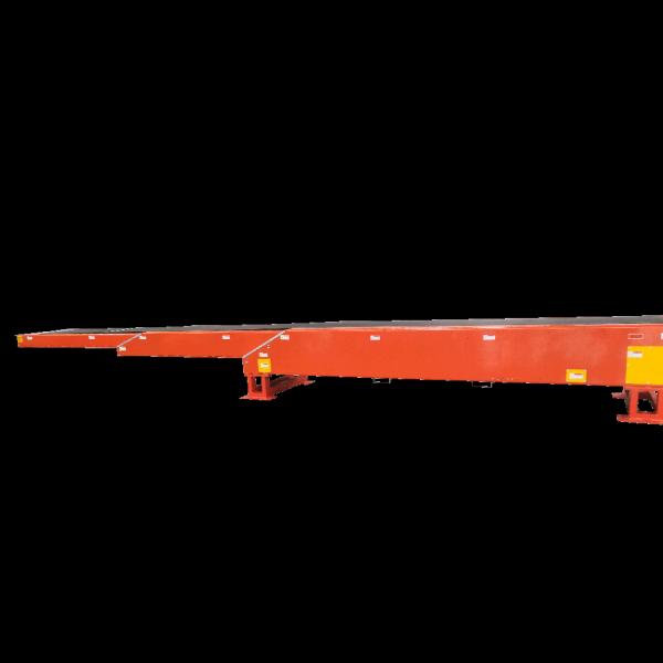 Transporte de cinta telescópica móvil 600-800 mm de ancho para carga de contenedores