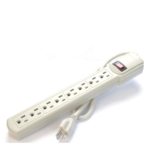 Residential / General-Purpose American Standard ETL Power Strip Portable 8 Outlet for Home Appliances at and Network N/A