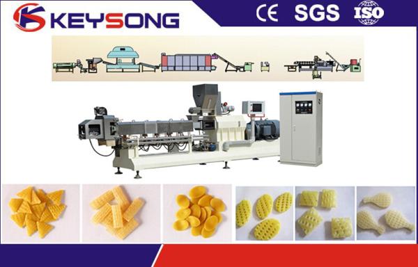 3D 2D Snack Pellet Food Making Machine Production Line 220V / 380V 150kg / H