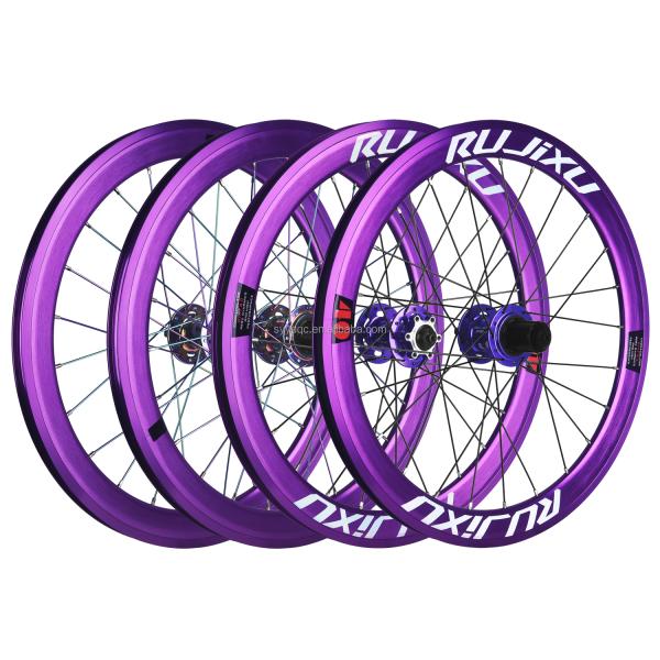 Purple 20 Inch Bike Wheelset Disc Brakes 20