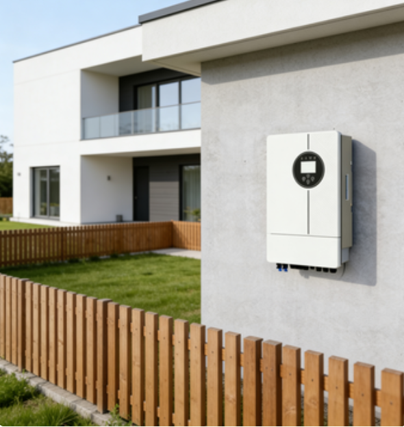 8kW Single Phase Hybrid Inverter IP65 Bidirectional Power Control