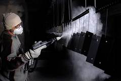 Порошок желтого цвета сигнала РАЛ1003 электростатический термосет покрывающ лучше тонкий толщиной для того чтобы огородить возможность