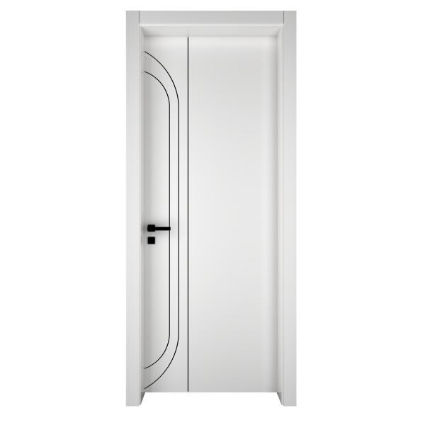 Polymer Wooden Room Doors European Style Luxury Interior Wood Door Modern Design